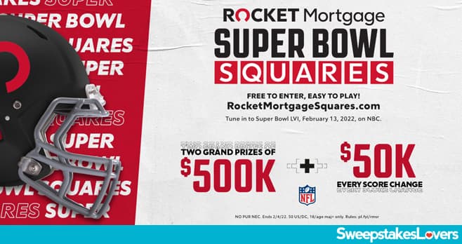 Rocket Mortgage Squares Sweepstakes 2022 (RocketMortgageSquares.com)