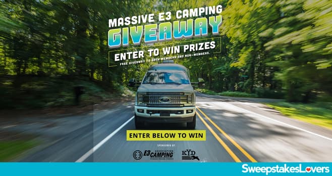 E3 Camping Giveaway 2021