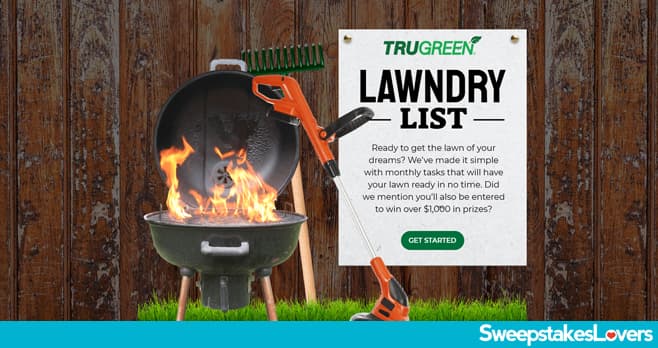 TruGreen Lawndry List Sweepstakes 2021