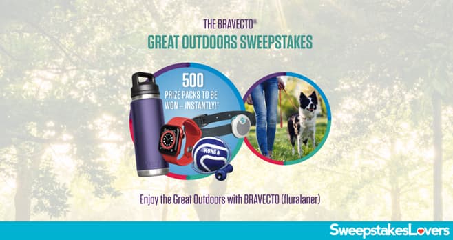 Bravecto Let's Play Great Outdoors Instant Win Sweepstakes 2021