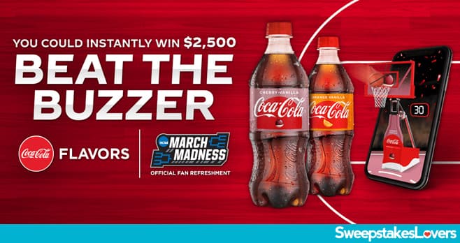 Coke Beat the Buzzer Sweepstakes & Instant Win Game 2021