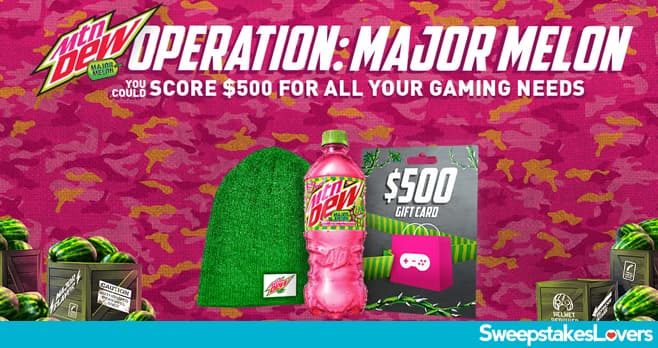 Mountain Dew Operation Major Melon Instant Win Game 2021