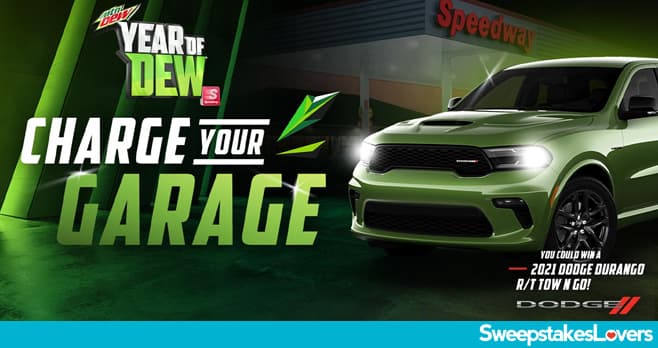 Mountain Dew & Speedway Charge Your Garage Instant Win Game & Sweepstakes 2021