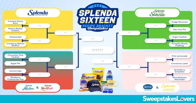 Splenda 16 Recipe Bracket Sweepstakes 2021