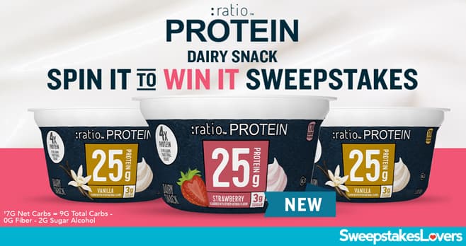 ratio Protein Dairy Snack Instant Win Game and Sweepstakes 2021