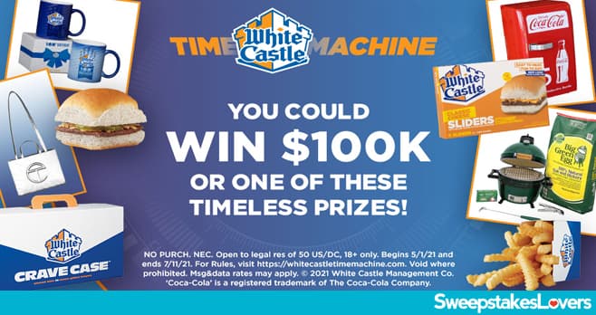 White Castle Time Machine Instant Win Game & Sweepstakes 2021