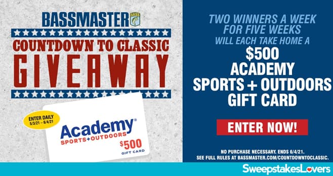 Bassmaster Countdown to Classic Giveaway 2021