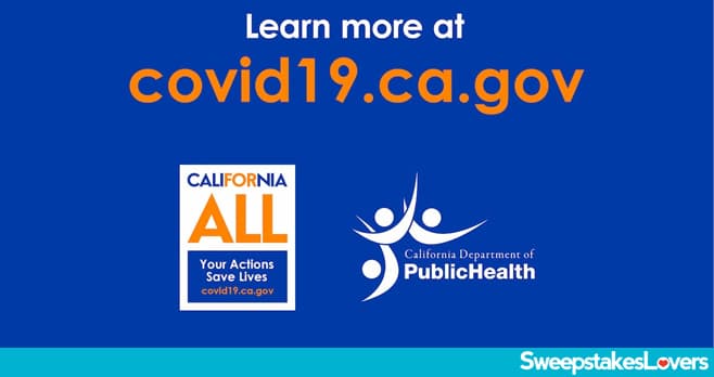 California Vaccine Vax For The Win Sweepstakes 2021