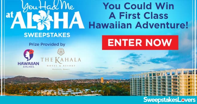 Hallmark Channel You Had Me At Aloha Sweepstakes 2021