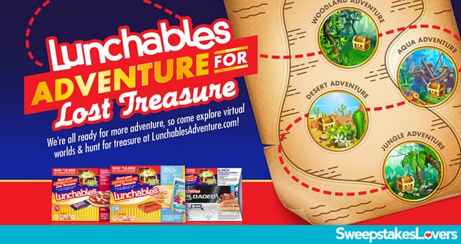 Lunchables Adventure For Lost Treasure Instant Win Game & Sweepstakes 2021