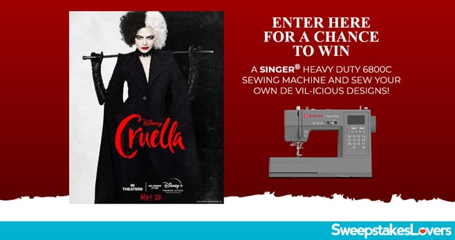 Singer Disney Cruella Sweepstakes 2021