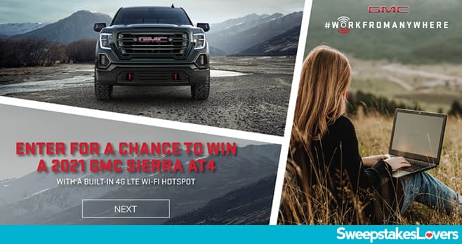 GMC Work From Anywhere Sweepstakes 2021