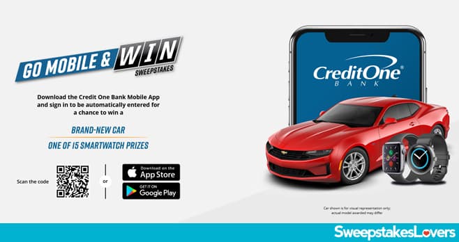 Credit One Bank Go Mobile & Win Sweepstakes 2021