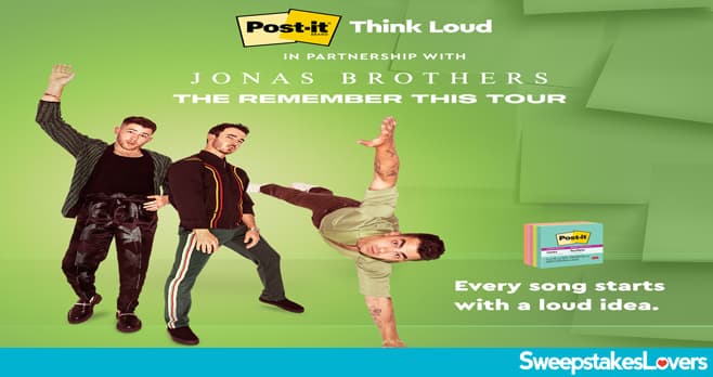 Post-it Jonas Brothers Sweepstakes 2021