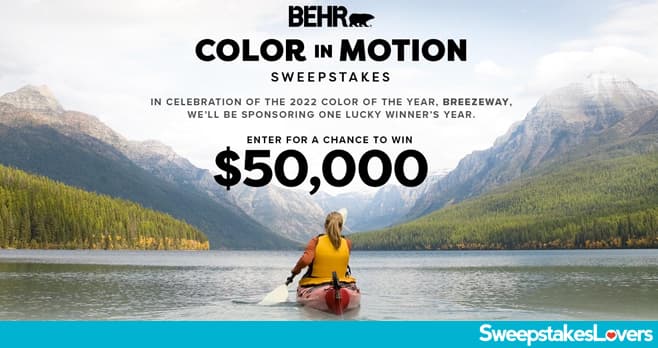 BEHR Color In Motion Sweepstakes 2021