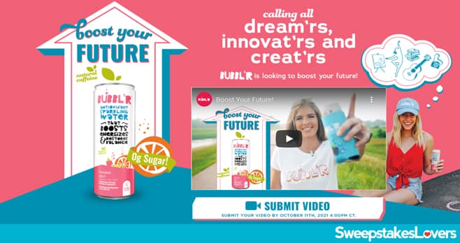 BUBBL'R Boost Your Future Sweepstakes 2021