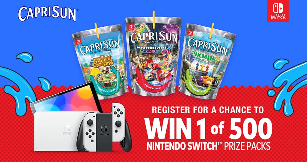 Capri Sun Nintendo Switch Sweepstakes 2024