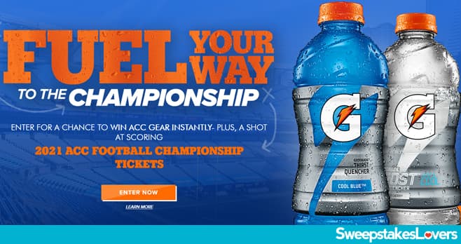 Gatorade Fuel Your Way To The Championship Instant Win Game & Sweepstakes 2021