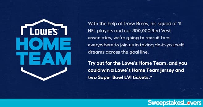 Lowe's Home Team Contest 2021