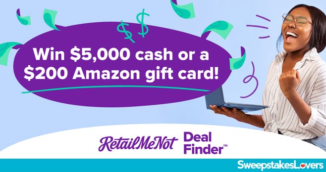 RetailMeNot Deal Finder Sweepstakes 2021