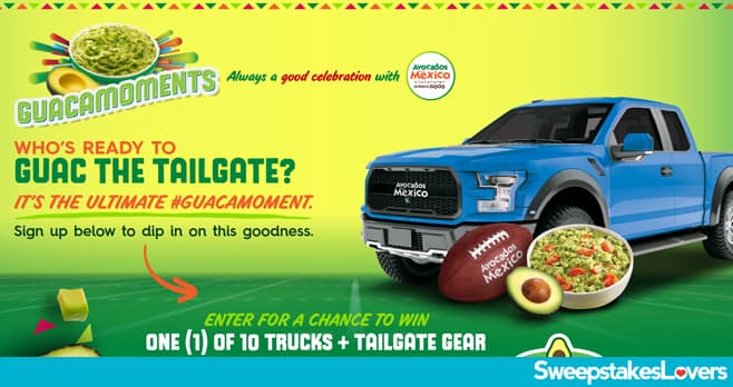 Avocados From Mexico Guac the Tailgate Sweepstakes 2021