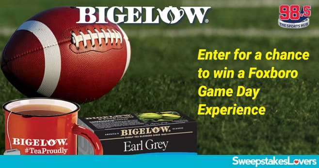 Bigelow Tea Game Day Experience Sweepstakes 2021