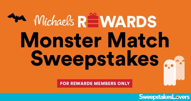 Michaels Rewards Monster Match Sweepstakes 2021