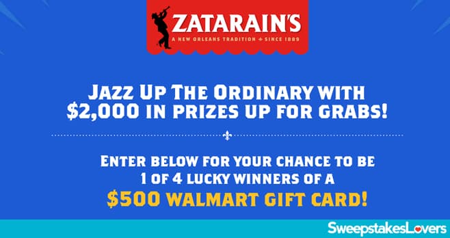 Zatarain's Jazz Up The Ordinary Sweepstakes 2021