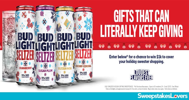 Bud Light Ugly Sweater Gifting Sweepstakes 2021