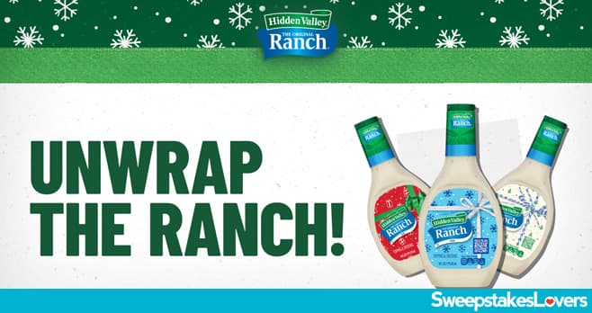 Hidden Valley Unwrap The Ranch Sweepstakes 2021