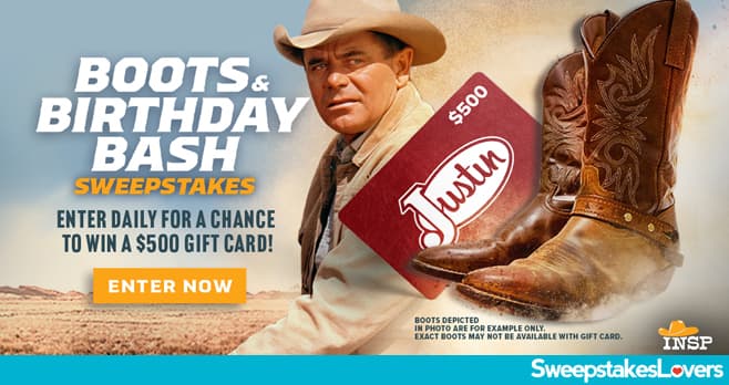 INSP.com Boots & Birthday Bash Sweepstakes 2023