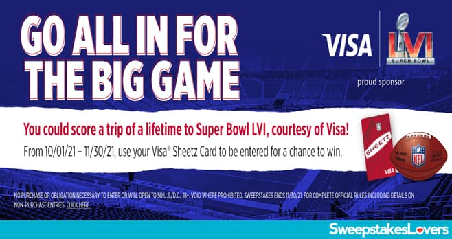 Sheetz Visa NFL Sweepstakes 2021