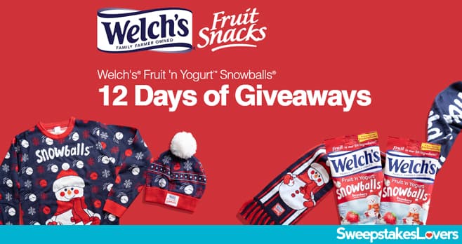 Welch's Fruit Snacks 12 Days of Giveaways Sweepstakes 2021