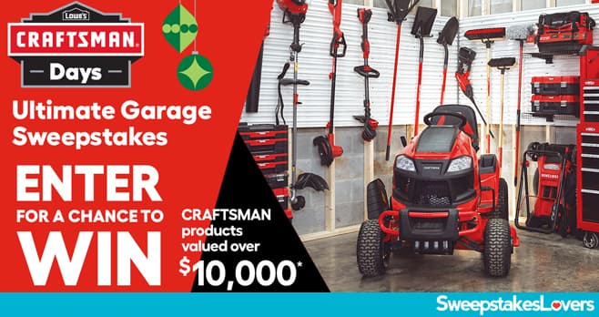 CRAFTSMAN Ultimate Garage Sweepstakes 2022