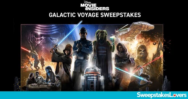 Disney Movie Insiders Galactic Voyage Sweepstakes 2021