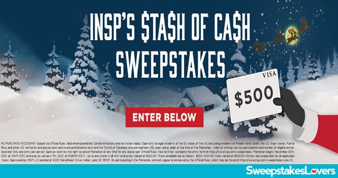 INSP.com Stash of Cash Sweepstakes 2021