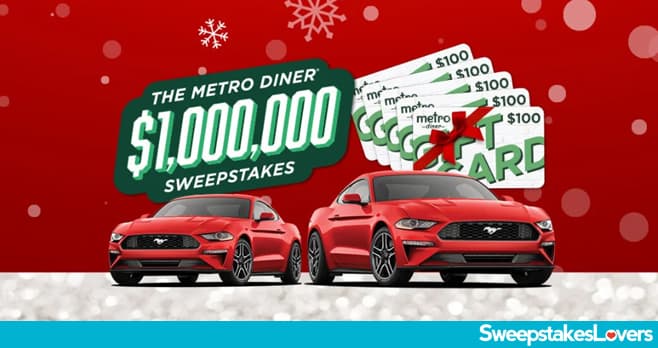Metro Diner $1,000,000 Sweepstakes 2021