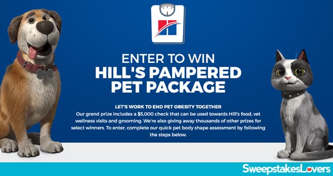 Hill's Pampered Pet Package Sweepstakes 2022
