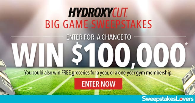 Hydroxycut Big Game Sweepstakes 2022