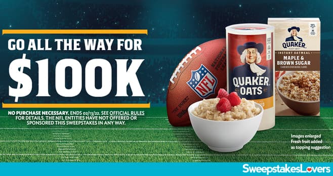 Quaker Touchdown Instant Win Sweepstakes 2022