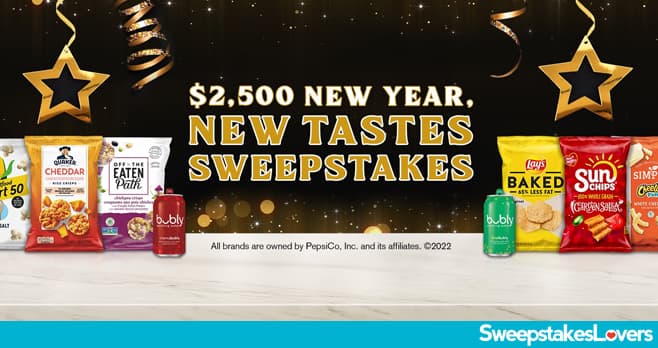 Tasty Rewards New Year, New Tastes Sweepstakes 2022