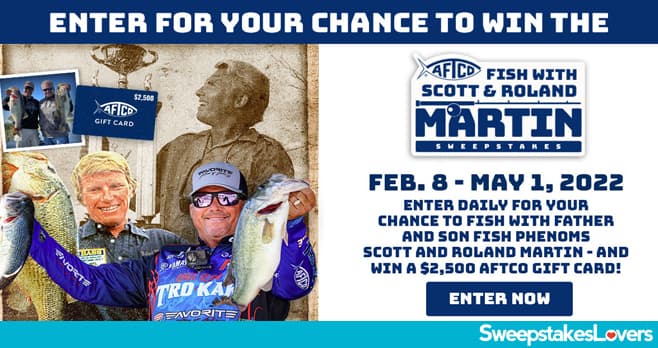 Bassmaster AFTCO Fish with Scott and Roland Martin Sweepstakes 2022