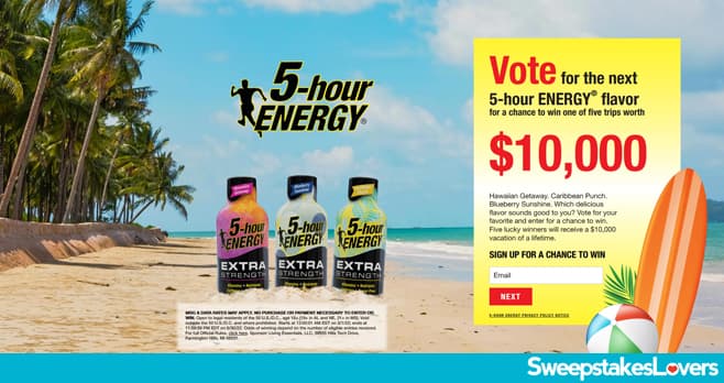 5-hour ENERGY Flavor Vote Sweepstakes 2022