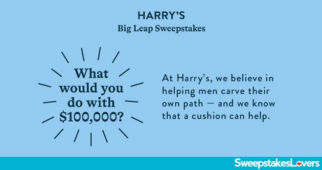 Harry's The Big Leap Sweepstakes 2022