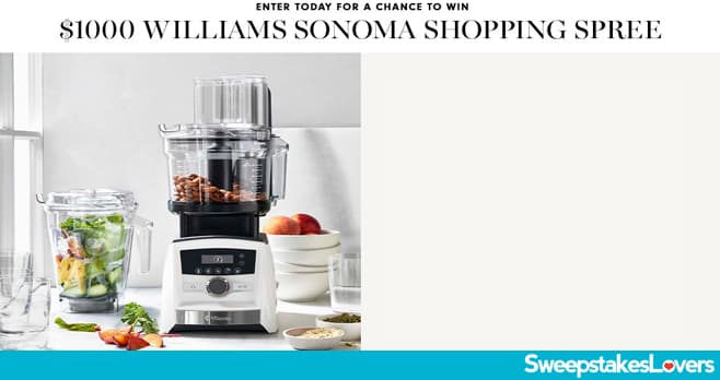Williams Sonoma Farmer's Market $1000 Shopping Spree Sweepstakes 2022