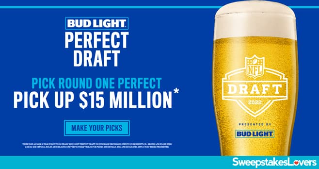Bud Light Perfect Draft Sweepstakes 2022
