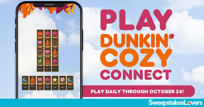 Dunkin Extras Cozy Connect Instant Win Game 2025 (DunkinExtras.com)