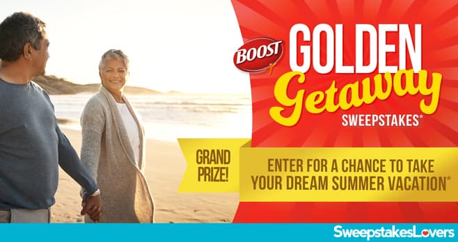 BOOST Golden Getaway Instant Win & Sweepstakes 2022