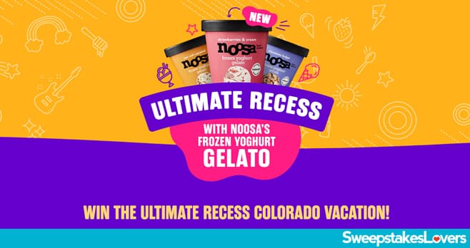 NOOSA Gelato Ultimate Recess Sweepstakes 2022