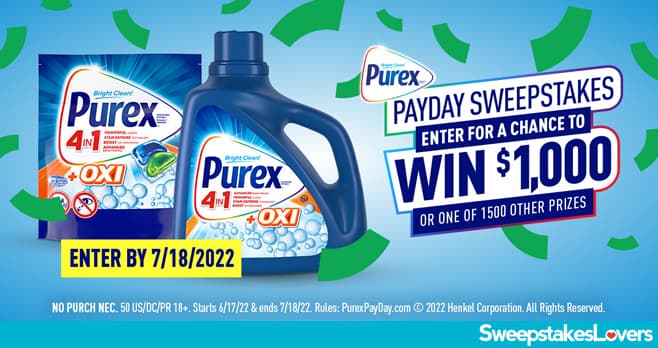 Purex PayDay Sweepstakes 2022